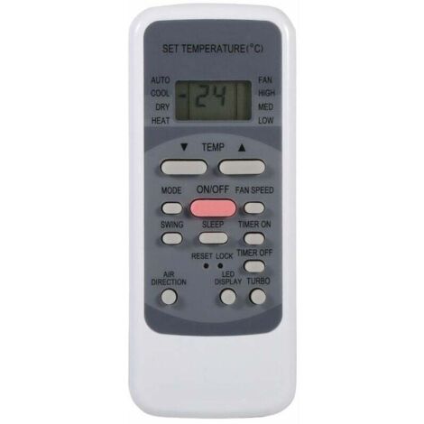 Fernbedienung für Klimaanlagen der Serie R51 R51/E R51/CE R51M/CE R51D/E R51M/BGE R51M/BGE, integrierte Uhr und Ein-/Aus-Timer