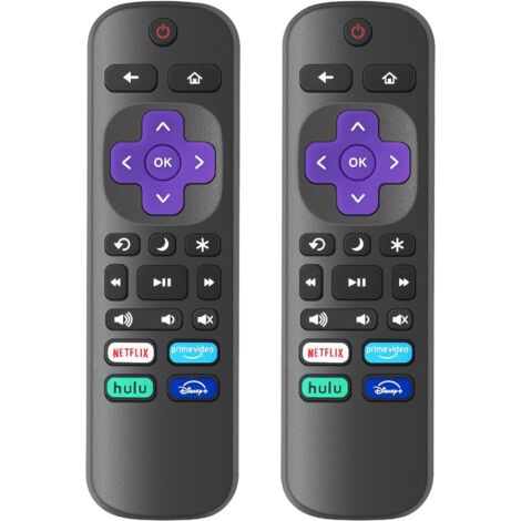 Fernbedienung kompatibel mit Roku-Fernsehern – Ersatzfernbedienung für Roku-Fernseher [2er-Pack]