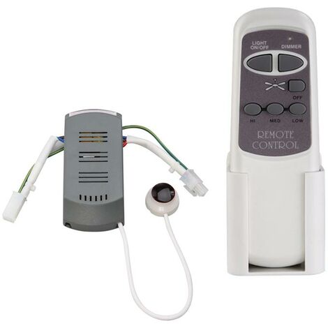 Fernbedienung Ventilator 3-Stufen Deckenventilator Lichtschalter Kunststoff Geschwindigkeit dimmbar