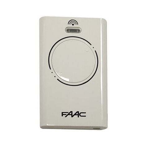 FAAC XT2 Fernbedienung 2 Kanäle 433 MHz Weißer Originalsender Rolling Code SLH LR - 787007