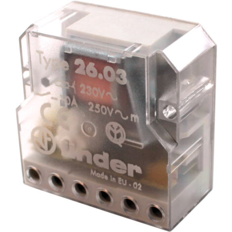 Fernschalter FINDER 230Vac 2Ktos. 1 geschlossen und ein weiterer offen 10A/250Vac Bistabil