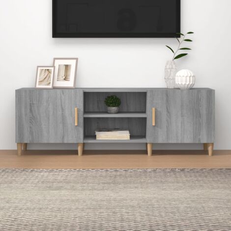 Fernsehtisch Sonoma grau 150x30x50 cm aus Spanplatte