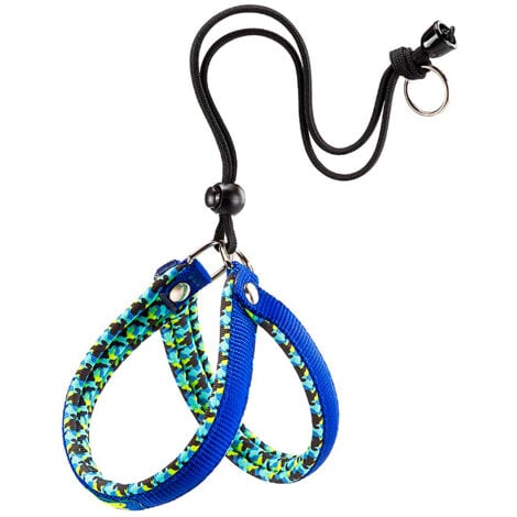 Ferplast AGILA FANTASY 2-3 Pettorina ergonomica per cani con morbida imbottitura e chiusura con laccetto.. Variante 2 - Misure: A=B 32-50 cm 15 mm - Blu