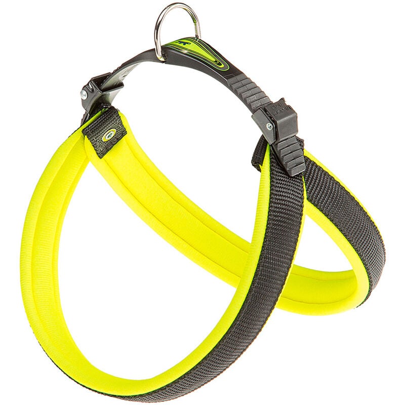 Ferplast - agila fluo 3-9 Harnais ergonomique pour chiens avec rembourrage moelleux. Fermeture avec cordonnet.. Variante 4 - Mesures: a=b 44-52 cm 20