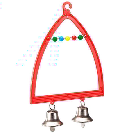 Ferplast Altalena PA 4058 Altalena in plastica colorata per canarini, piccoli uccelli ed esotici. Variante PA 4058 - Misure: 9.5 x h 14 cm - Colori misti