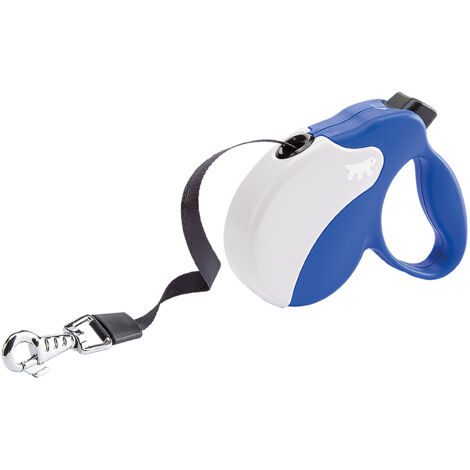 Ferplast AMIGO TAPE Guinzaglio allungabile con fettuccia estensibile. 4 misure, vasta gamma colori.. Variante MINI - Misure: 12 x 3 x h 10 cm - Blu