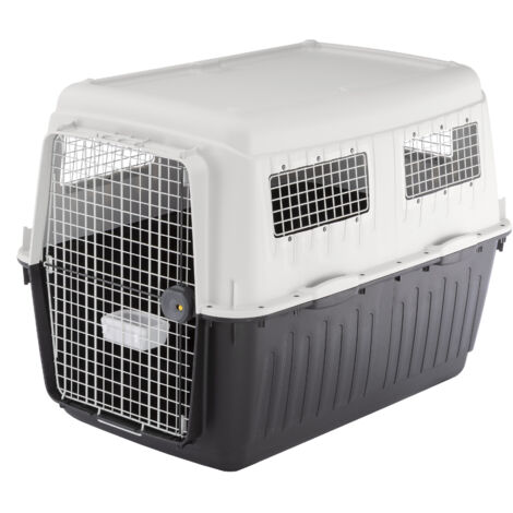 Ferplast ATLAS 80 Transport pour chiens de grande taille. Variante ATLAS 80 - Misure: 80 x 118 x h 88 cm - Gris