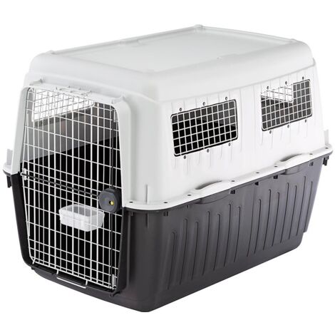Ferplast ATLAS 80 Trasportino per cani di taglia grande. . Variante ATLAS 80 - Misure: 80 x 118 x h 88 cm - Grigio