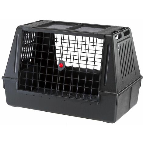 Cage de transport double en Aluminium pour deux chiens. Caisses de  transport Morin : Accessoires pour le voyage en voiture, train ou en avion pour  chien et chat