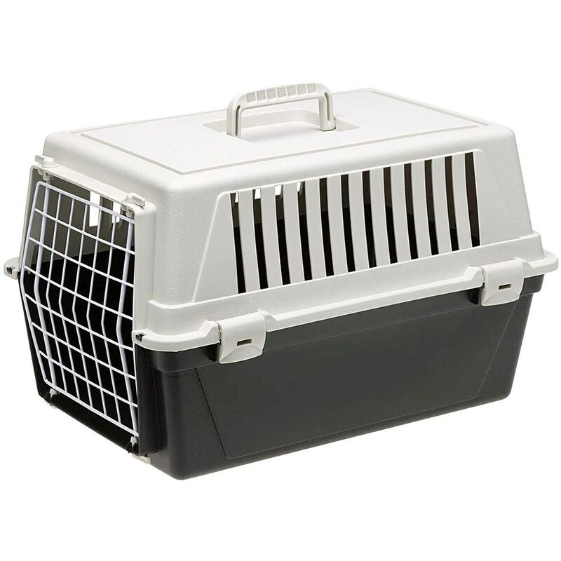 Ferplast - Atlas 20 el - cage de transport pour animaux, gris noir Ferplast - Atlas 20 el - cage de transport pour animaux, gris noir