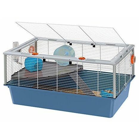 Ferplast Cage pour Hamsters, Souris, Petits Rongeurs Criceti 15 Cage pour Hamsters à Deux Étages, Accessoires