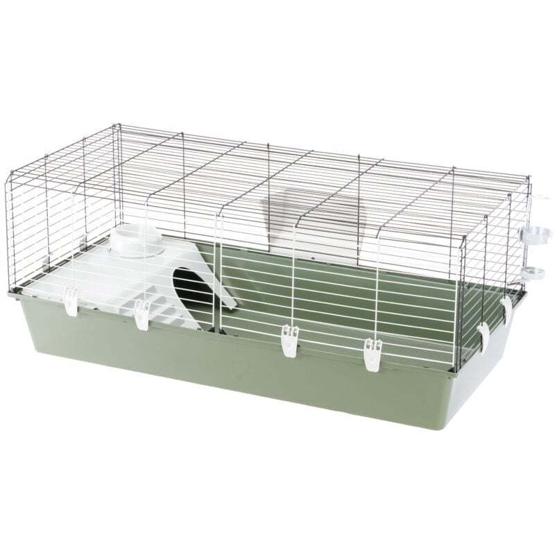 Ferplast - rabbit 120 Cage pour rongeurs rabbit 120 : adaptée aux lapins, cobayes, cobayes, design italien, accessoires inclus.. Variante singlepack