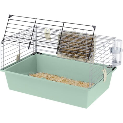 Ferplast CAVIE 60  Cage pour rongeurs FERPLAST CAVIE 60 : convient aux cochons d'inde, cochons d'inde, design italien, accessoires inclus. Variante GUINEA 60 - Misure: 58 x 38 x h 32.5 cm -