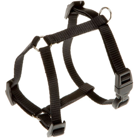 Ferplast CHAMPION P Pettorina in nylon per cani. Vari colori, varie misure.. Variante EXTRA SMALL - Misure: A: 22-28 cm B: 25-38 cm 10 mm - Nero