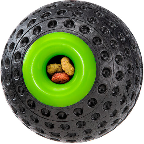 Ferplast CHEWA BOING Dispenser Jouet distributeur de croquettes pour chien Ferplast Chewa Boing, taille grande, fabriqué en matériau extra résistant et non toxique, rebondit et flotte. Aide à l'hygièn