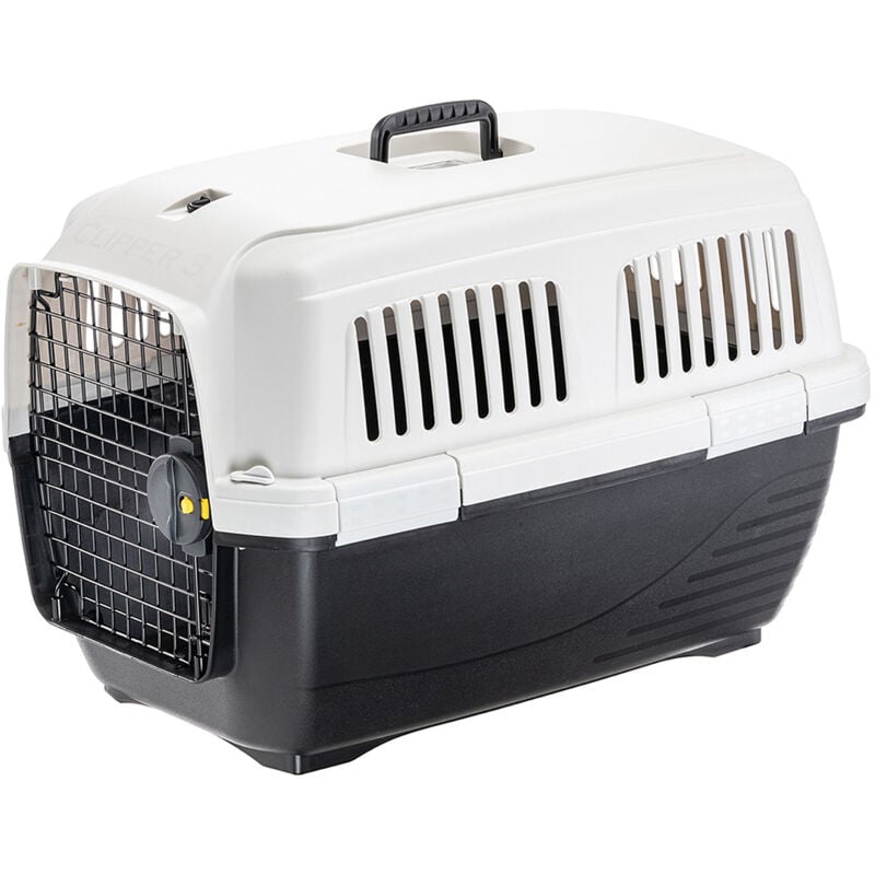 Ferplast CLIPPER Cage de transport pour chats et petits chiens. Variante 3 - Misure: 64 x 43 x h 43 cm -