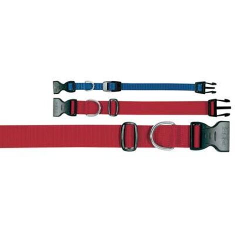 Ferplast CLUB C Collare in nylon per cani, in varie misure e colori. Variante C15/44 - Misure: A: 30-44 cm B: 15 mm - Rosso