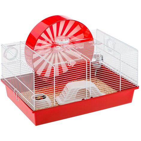 Ferplast CONEY ISLAND Cage pour rongeurs FERPLAST CONEY ISLAND : adaptée aux hamsters, design italien, accessoires inclus.. Variante CONEY ISLAND - Mesures: 50 x 35 x h 25 cm -