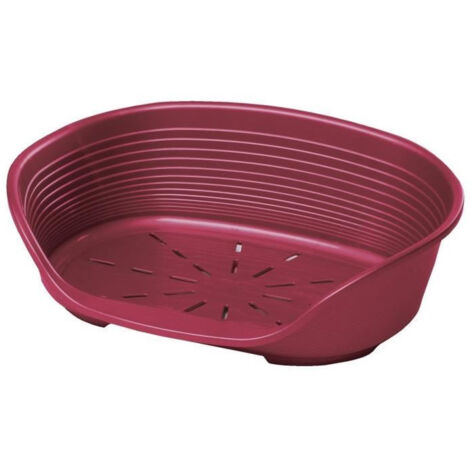 FERPLAST Corbeille en plastique Siesta Deluxe 10 - Bordeaux - Pour chien