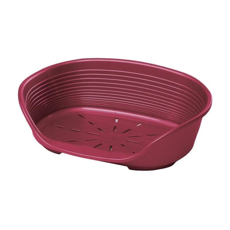 Ferplast Corbeille en plastique Siesta Deluxe 8 - Bordeaux - Pour chien