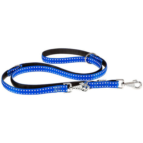 Ferplast CRICKET GA Guinzaglio da addestramento per cani. Vari colori e misure.. Variante GA20/200 - Misure: 20 mm x L 200 cm - Blu