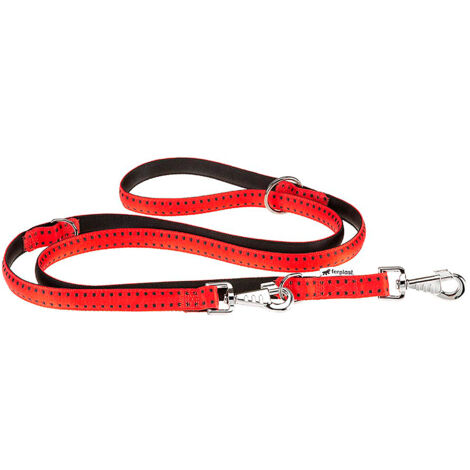 Ferplast CRICKET GA Guinzaglio da addestramento per cani. Vari colori e misure.. Variante GA20/200 - Misure: 20 mm x L 200 cm - Rosso