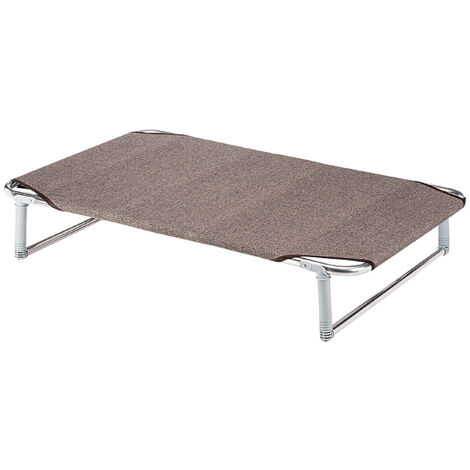 Ferplast DREAM  Brandina in alluminio con telo sintetico - 4 misure. Variante 100 - Misure: 105 x 63 x h 18 cm - Tortora