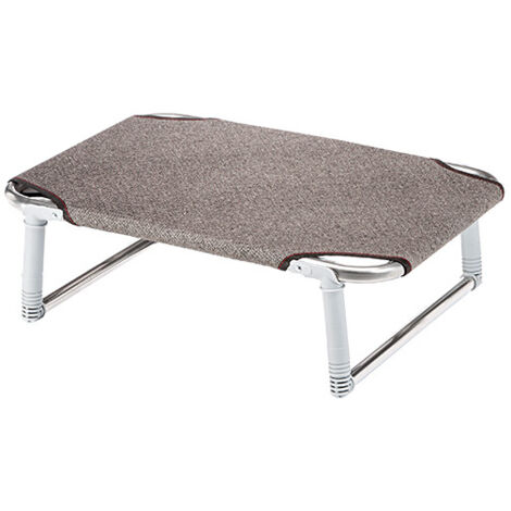 Ferplast DREAM  Brandina in alluminio con telo sintetico - 4 misure. Variante 60 - Misure: 62 x 44 x h 18 cm - Tortora