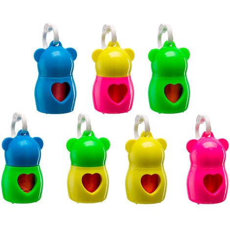Ferplast DUDU' CLASSIC Porte-sachets hygiéniques pour chiens. 20 sachets inclus.. Variante DUDU' CLASSIC - Misure: Ø 5.5 x 9 cm - Coloris assortis
