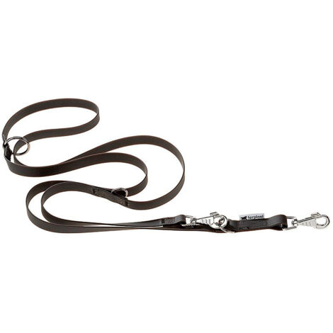 Ferplast EVOLUTION GA Guinzaglio in poliestere e Pvc per l'addestramento di cani. Vari colori e misure.. Variante GA25/200 - Misure: 25 mm x L 200 cm - Nero