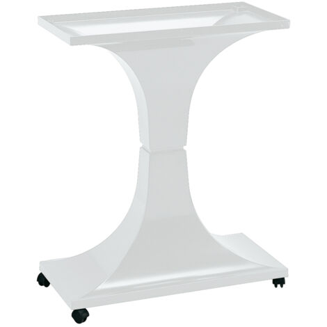 Ferplast F72 Support en plastique à roulettes pour cages à oiseaux Canto, Palladio 5, Piano 5.. Variante F 72 - Misure: 64 x 31 x h 77 cm - Blanc