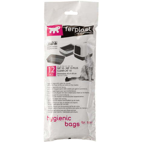Ferplast FPI 5361 Sachets hygiéniques pour litières Nip 10 et Nip 10 Plus. Variante FPI 5361 - Misure: 42 x h 30 cm -