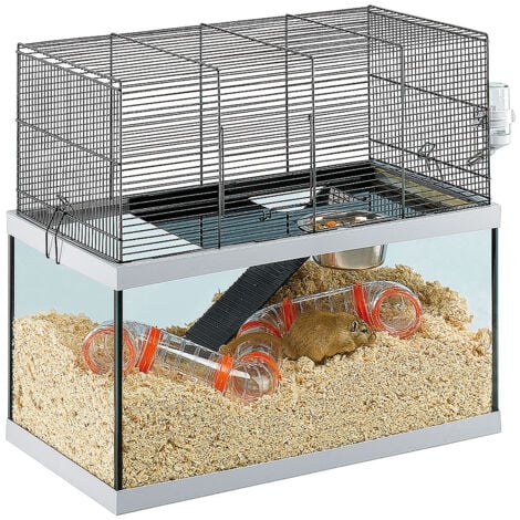 Ferplast GABRY 60 Gabbia per roditori FERPLAST GABRY 60: Adatta a Gerbilli, Criceti,  design italiano, accessori inclusi. . Variante GABRY 60 - Misure: 60 x 31.5 x h 52 cm -