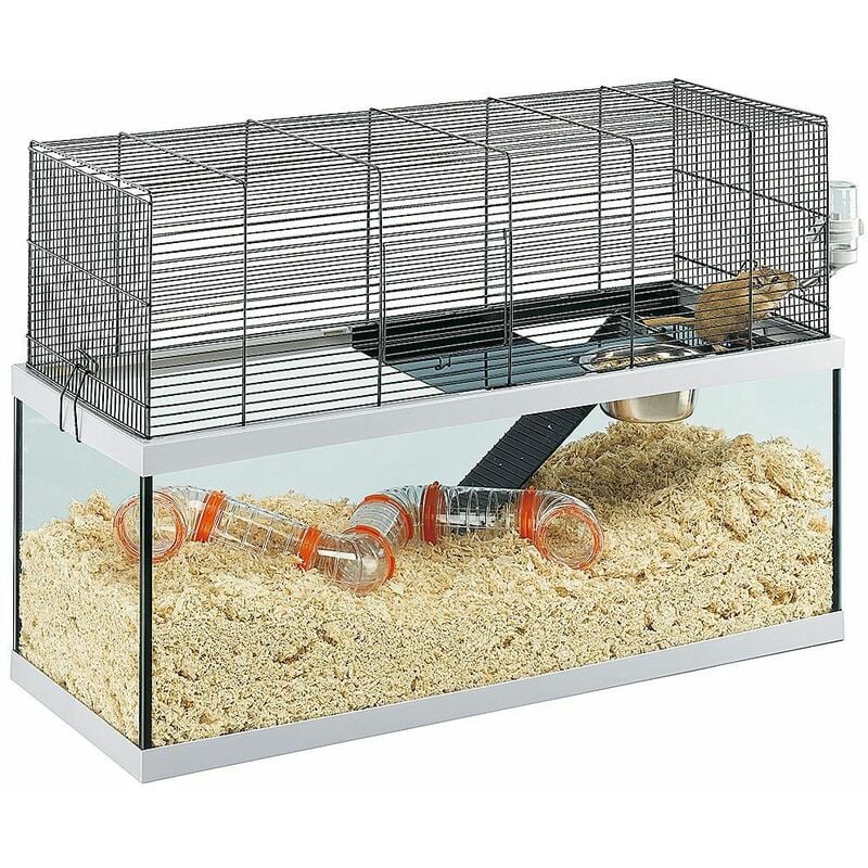 Ferplast - gabry 80 Habitat à 2 étages pour gerbilles. Variante gabry 80 - Mesures: 79 x 30.5 x h 51.4 cm -