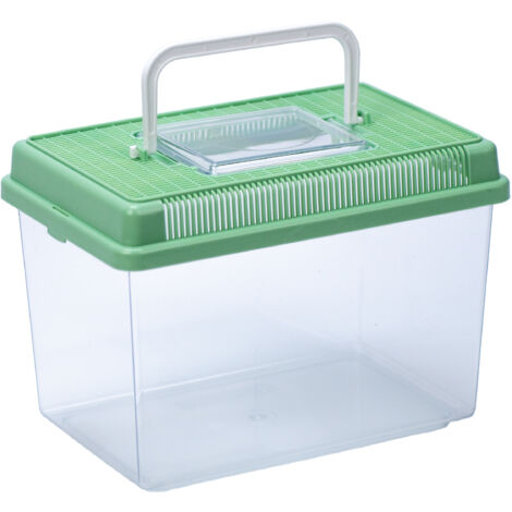 Ferplast GEO Conteneur pour petits animaux, poissons, tortues et insectes. Variante MEDIUM - Misure: 23.2 x 15.3 x h 16.6 cm - 2.5 L - Vert clair