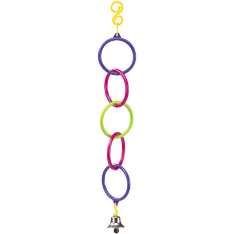 Ferplast Gioco PA 4270 Gioco in plastica colorata per parrocchetti . Variante PA 4270 - Misure: 5.6 x h 31 cm - Colori misti