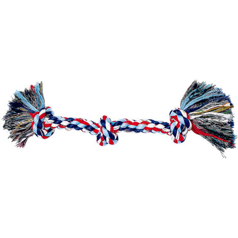 Ferplast Gioco PA 6522 Gioco dentale per cani in corda di cotone intrecciato. Variante PA 6522 - Misure: Ø 2.5 x 43 cm - Colori misti