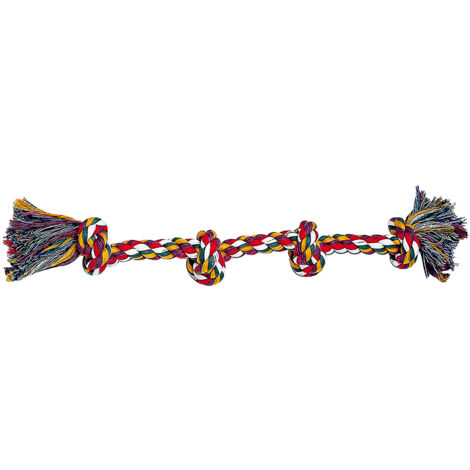 Ferplast Gioco PA 6524 Gioco dentale per cani in corda di cotone intrecciato. Variante PA 6524 - Misure: Ø 2.5 x 52 cm - Colori misti