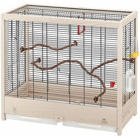 Ferplast Giulietta 5 Cage En Bois écologique Pour Canaris Et Oiseaux Exotiques Variante Giulietta 5 Mesures 69 X 345 X H 58 Cm