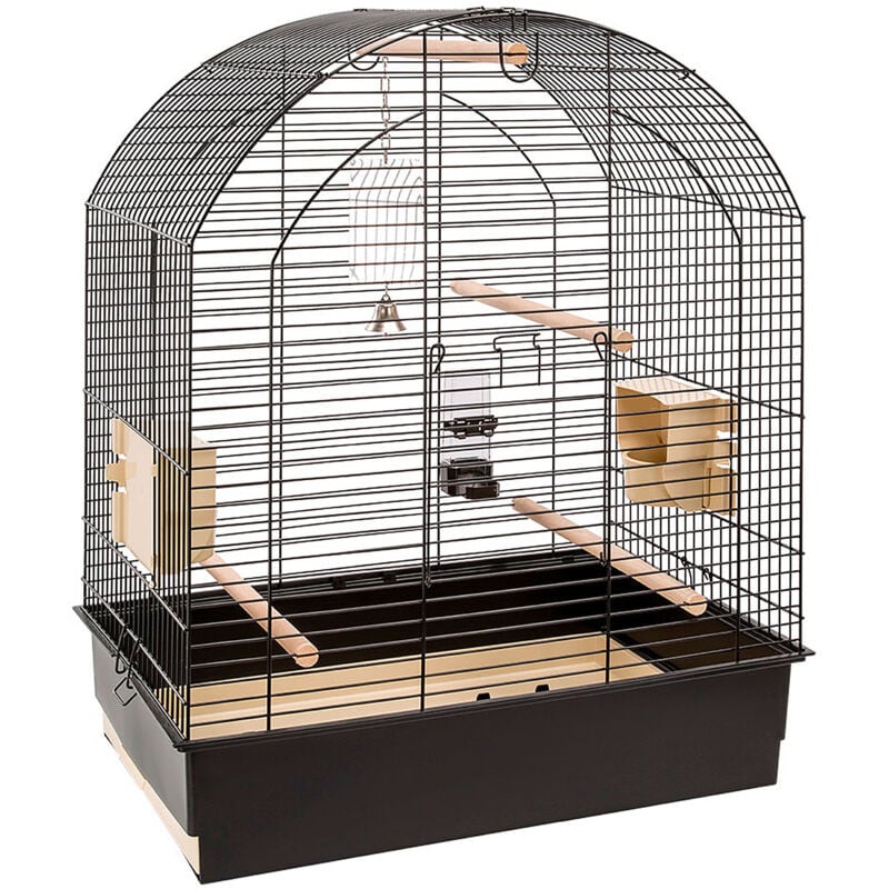 Greta Noir Cage pour perruches et calopsittes. Variante greta - Misure: 69.5 x 44.5 x h 84 cm - - Ferplast