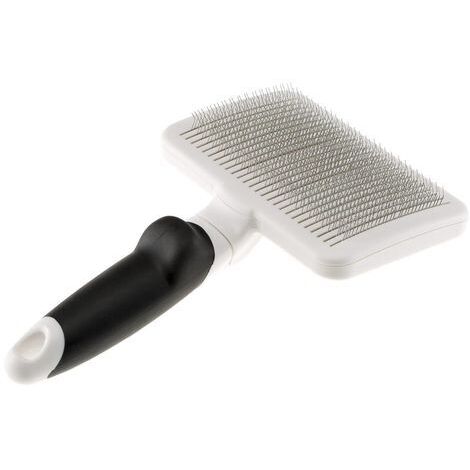 Ferplast GRO 5769/5770 Premium Brosse combinée pour chiens à poil moyen et long. Variante GRO 5770 PREMIUM - Misure: 19.5 x 12 x h 5.5 cm -
