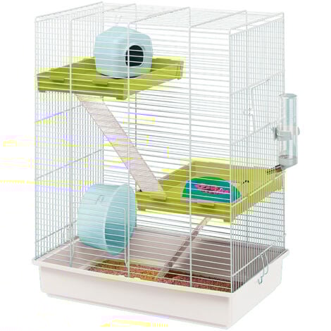 Ferplast HAMSTER TRIS Gabbia per roditori FERPLAST HAMSTER TRIS: adatta a Criceti, design italiano, accessori inclusi . Variante HAMSTER TRIS - Misure: 46 x 29 x h 58 cm -