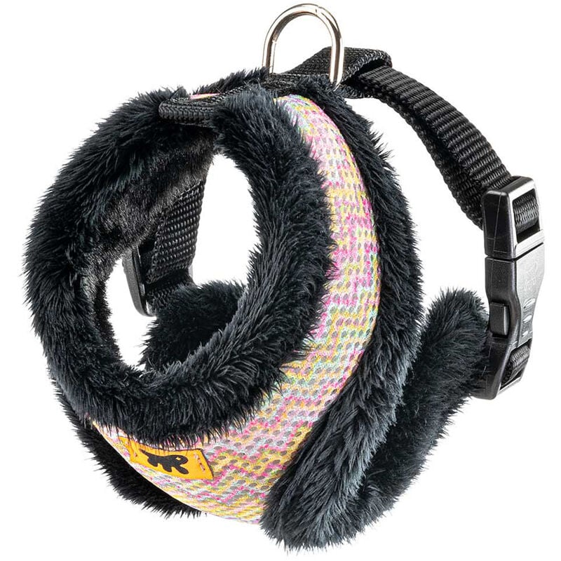 Nikita fur Harnais en tissu respirant pour chiens et chats. Fourrure écologique douce. Différentes tailles et couleurs.. Variante xs - Misure: a: 20