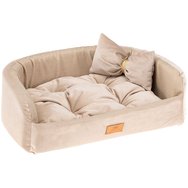 Harris Niche avec coussin pour chiens et chats en tissu résistant. En différentes couleurs et tailles.. Variante 50 - Misure: 50 x 35 x h 15 cm