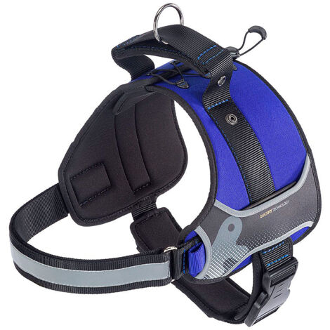 Ferplast HERCULES XL Pettorina tecnica per cani con maniglia e bordi riflettenti. Vari colori e misure.. Variante  - Misure: A: 57-71 cm B: 80-102 cm 40 mm - Blu