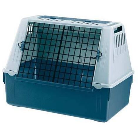 Ferplast hundetransportbox Atlas Car 82 cm stahlgrau/schwarz