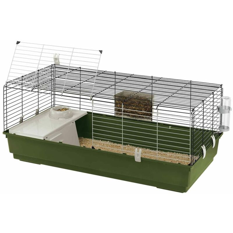 

Ferplast Jaula de Conejos 118x58.5x49.5 cm 57053070 - Verde