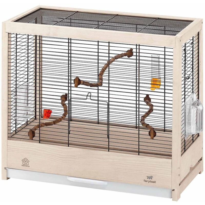 

Ferplast Jaula para Pájaros 57x30x50 cm 52067017 - Negro