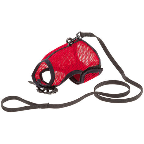 Ferplast JOGGING XL Pettorina in nylon per gatti con guinzaglio . Variante JOGGING XL - Misure: A: 24-28 cm B: 30-38 cm 10 mm - Colori misti