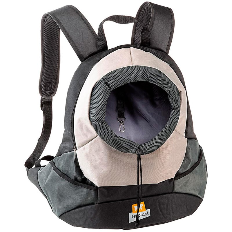 Kangoo Sac à dos pour chiens. Deux mesures.. Variante large - Misure: 41.5 x 20 x h 43 cm - Gris - Ferplast